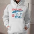 Retro Book Girl Summer Beach Vacation For Book Lover Graphic Youth Hoodie