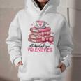 Retro Groovy Valentine Men Women Kid Tees By Emily All Booked For Valentines Book Reading Bookworm Nerdy Graphic Youth Hoodie