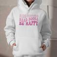 Ride Horses Read Books Be Happy Groovy Book Horse Premium Graphic Youth Hoodie