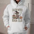 Salem Witch Book Club Raccoon Reading Graphic Youth Hoodie