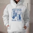 Sarcastic Anti Social Book Club Cat Skull Book Lover Graphic Youth Hoodie Sarcastic Anti Social Book Club Cat Skull Book Lover Graphic Youth Hoodie