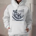 Schnauzer Hammock Reading Book Schnauzer Glasses Graphic Youth Hoodie