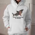 Shark Costume Teens Books Nerds Shark Stuffed Animal Sharks Graphic Youth Hoodie