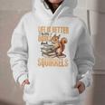 Squirrel Animal Life Is Better With Books And a Graphic Youth Hoodie