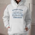 Support Your Local Library Read Banned Books Librarian Graphic Youth Hoodie