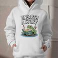Unearth a Story Frog Reading a Book Summer 2026 Premium Tri-Blend Graphic Youth Hoodie Unearth a Story Frog Reading a Book Summer 2026 Premium Tri-Blend Graphic Youth Hoodie