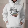 Vintage I Just Want To Read Books And Pet Cats Cat Raglan Baseball Tee Graphic Youth Hoodie