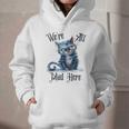 We'Re All Mad Here Cheshire Cat Alice Wonderland Book Kids Graphic Youth Hoodie
