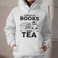 Women's Fueled By Books And Tea Book Lover Bookworm Reading Books Graphic Youth Hoodie