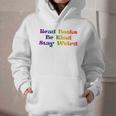 Women's Read Books Be Kind Stay Weird Book Lover Rainbow Graphic Youth Hoodie Women's Read Books Be Kind Stay Weird Book Lover Rainbow Graphic Youth Hoodie
