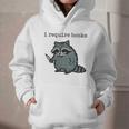 Women's i Require Books Raccoon Graphic Youth Hoodie