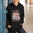 100 Days In The Books Cute Book 100 Days Of School Teachers Graphic Youth Hoodie