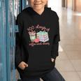 100 Days Of Coffee And Chaos Coquette Bow Book Apple Graphic Youth Hoodie 100 Days Of Coffee And Chaos Coquette Bow Book Apple Graphic Youth Hoodie