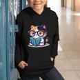 Adorable Book Lover Calico Cat With Reading Glasses Cute For Men Women Kids Graphic Youth Hoodie Adorable Book Lover Calico Cat With Reading Glasses Cute For Men Women Kids Graphic Youth Hoodie