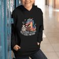 Adorable Book Lover Dragon Read Books Be Kind Stay Weird Graphic Youth Hoodie