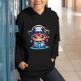 Adorable Book Lover Pirate With Reading Glasses Cute Graphic Youth Hoodie Adorable Book Lover Pirate With Reading Glasses Cute Graphic Youth Hoodie