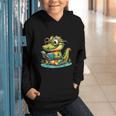 Alligator Reading a Book Animal Graphic Youth Hoodie Alligator Reading a Book Animal Graphic Youth Hoodie
