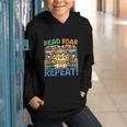 Animals Read Reading Book Library First Day Of School Kids Graphic Youth Hoodie Animals Read Reading Book Library First Day Of School Kids Graphic Youth Hoodie