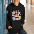 Apple Disco Pencil Books Bow Teacher Student Back To School Graphic Youth Hoodie