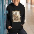 The Aunt Tarot Card Women Skeleton Aunty Book Lover Graphic Youth Hoodie The Aunt Tarot Card Women Skeleton Aunty Book Lover Graphic Youth Hoodie
