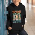 Ban Liars And Crooks Not History And Books Bookworm Library Graphic Youth Hoodie