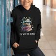 Im With The Banned Book Readers Librarians Read Banned Books Graphic Youth Hoodie