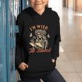 Banned Book Reading Squad Bookish I'm With The Banned Graphic Youth Hoodie Banned Book Reading Squad Bookish I'm With The Banned Graphic Youth Hoodie