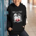Bella Ciao Goodbye Beautiful Skull Book Of Dark Magic Occult Graphic Youth Hoodie