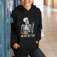 Never Better Skeleton Read Reading Book Librarian Men Women Graphic Youth Hoodie Never Better Skeleton Read Reading Book Librarian Men Women Graphic Youth Hoodie