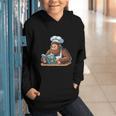 Bigfoot Reading a Cookbook Graphic Youth Hoodie