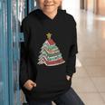 Book Christmas Tree For Librarians Book Lovers Graphic Youth Hoodie