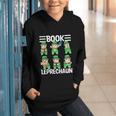 Book Leprechaun St Patrick's Day Library Librarian Reading Graphic Youth Hoodie Book Leprechaun St Patrick's Day Library Librarian Reading Graphic Youth Hoodie