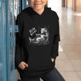 Book Lover Bear Cozy Reading Bear Graphic Bear Books Graphic Youth Hoodie