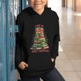 Book Lover Christmas Tree I Have No Shelf Control Graphic Youth Hoodie