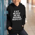 Book Lover Book Eat Sleep Read Books Repeat Graphic Youth Hoodie