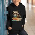 Book Lover Racoon Reading Bookish Library Read Books Be Kind Graphic Youth Hoodie