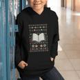 Book Reading Ugly Christmas Graphic Youth Hoodie Book Reading Ugly Christmas Graphic Youth Hoodie