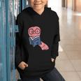 Book Worm Pun Read Reading Librarian America Men Women Kids Graphic Youth Hoodie