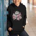 All Booked For Valentine's Coquette Bow Books Teacher Girly Graphic Youth Hoodie All Booked For Valentine's Coquette Bow Books Teacher Girly Graphic Youth Hoodie