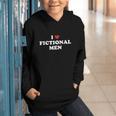 Bookish Quote Reading Lover I Love Fictional Men Graphic Youth Hoodie