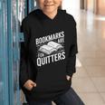 Bookmarks Quote Library Book Reader Graphic Youth Hoodie