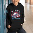 Books Fireworks And Freedom Independence Day Book Lover Graphic Youth Hoodie
