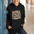 Books Are My Love Language Retro Groovy 70s Book Lover Graphic Youth Hoodie