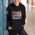 Books Are My Love Language Valentines Book Lover Librarian Graphic Youth Hoodie Books Are My Love Language Valentines Book Lover Librarian Graphic Youth Hoodie