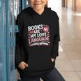 Books Are My Love Language Valentines Book Lover Teacher Graphic Youth Hoodie Books Are My Love Language Valentines Book Lover Teacher Graphic Youth Hoodie
