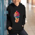 Books Reading Ice Cream Graphic Youth Hoodie