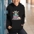 Bookworm Book Dragon Read Books Be Kind Stay Weird Graphic Youth Hoodie