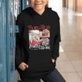 Born To Read Forced To Work Santa Christmas Book Lover Retro Graphic Youth Hoodie