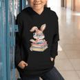 Bunny Rabbit Reading Books Rabbit Books Bunny Reader Graphic Youth Hoodie