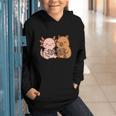 Capybara Axolotl Kawaii Kids Anime Book Lover Reading Graphic Youth Hoodie Capybara Axolotl Kawaii Kids Anime Book Lover Reading Graphic Youth Hoodie